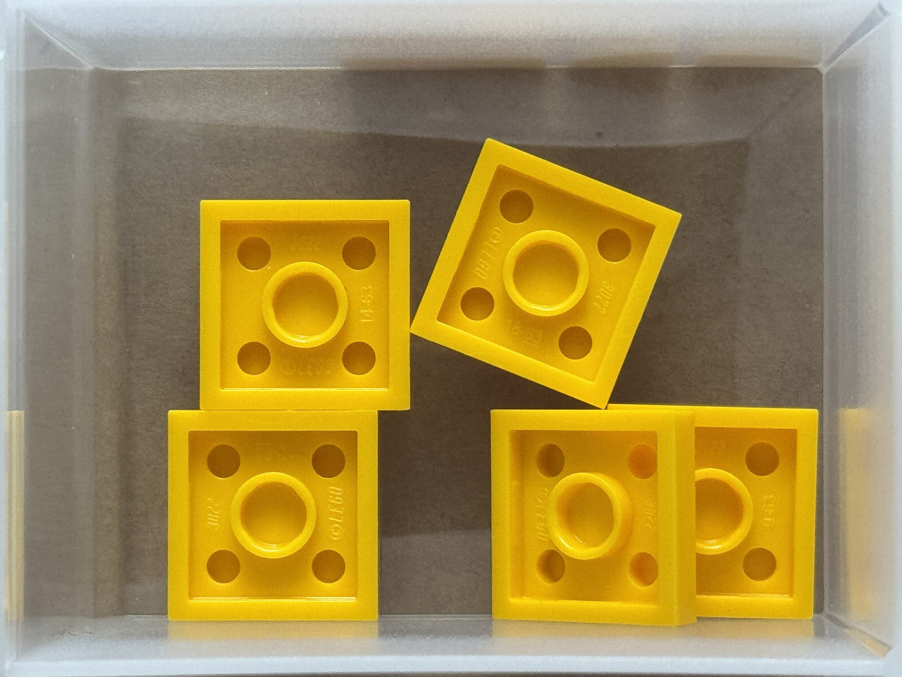 LEGO Parts - Bright Light Orange Plate 2 x 2 - No 3022 - QTY 5