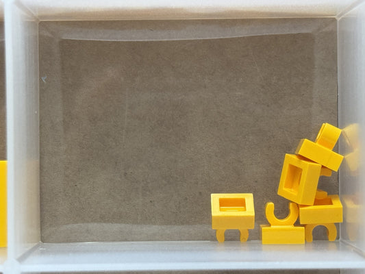 LEGO Parts - Bright Light Orange Tile 1 x 1 with Open O Clip - No 15712 - QTY 5