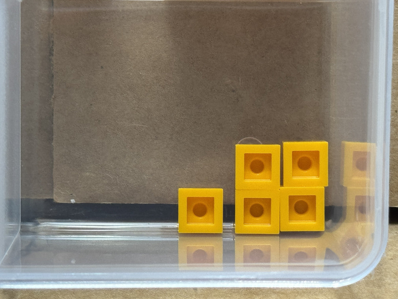 LEGO Parts - Bright Light Orange Plate 1 x 1 - No 3024 - QTY 5