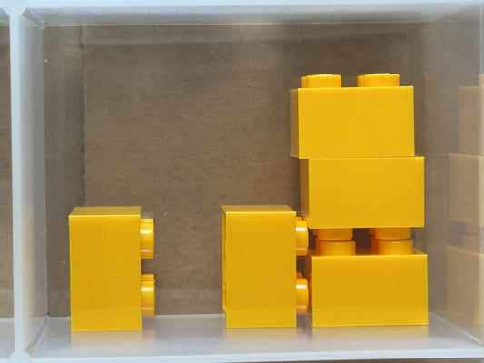 LEGO Parts - Bright Light Orange Brick 2 x 2 - No 3003 - QTY 5