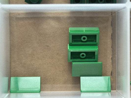 LEGO Parts - Green Slope 30 1 x 2 x 2/3 - No 85984 - QTY 5
