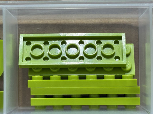 LEGO Parts - Lime Plate 2 x 6 - No 3795 - QTY 5