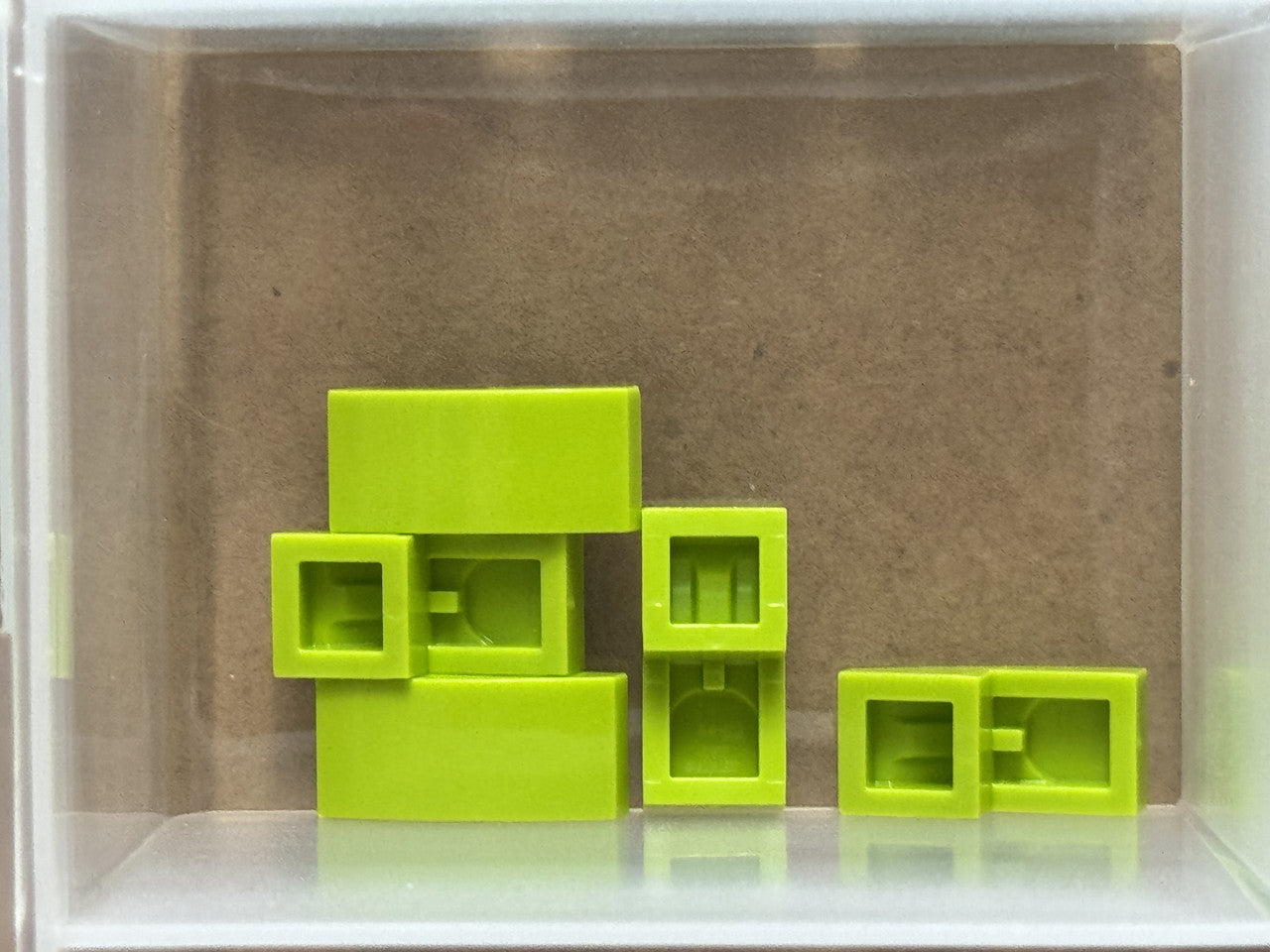 LEGO Parts - Lime Slope, Curved 2 x 1 x 2/3 - No 11477 - QTY 5