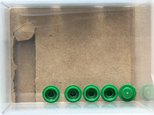 LEGO Parts - Green Plate, Round 1 x 1 - No 4073 - QTY 5