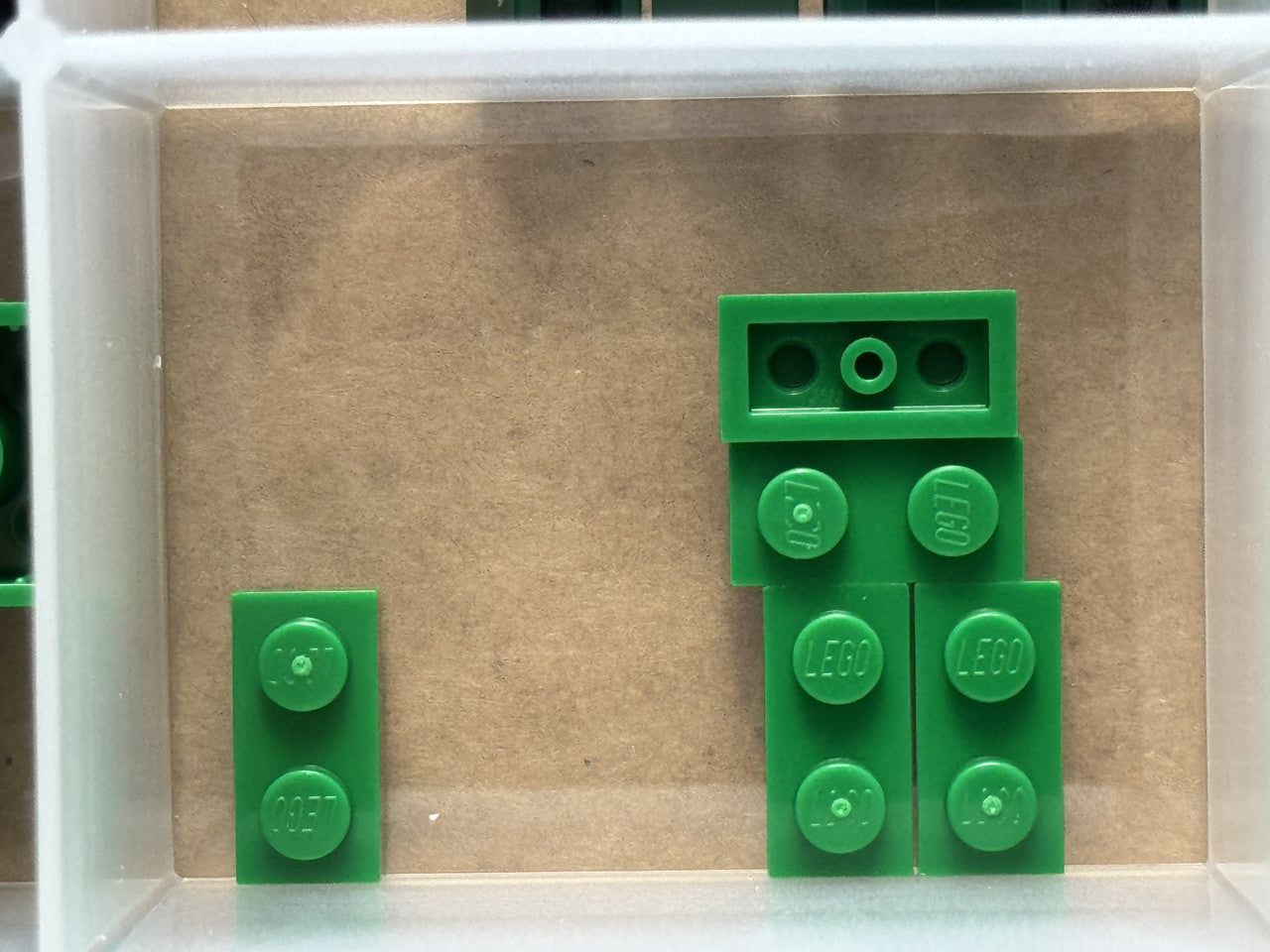 LEGO Parts - Green Plate 1 x 2 - No 3023 - QTY 5