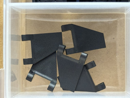 LEGO Parts - Black Flag 2 x 2 Trapezoid with Flared Edge - No 80324 - QTY 5