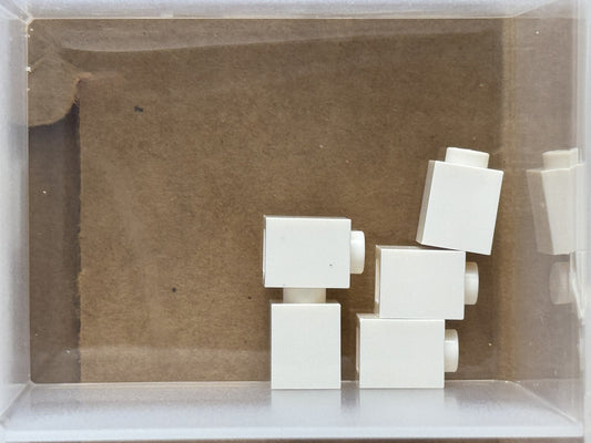LEGO Parts - White Brick 1 x 1 - No 3005 - QTY 5