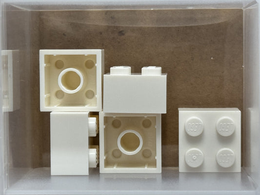 LEGO Parts - White Brick 2 x 2 - No 3003 - QTY 5