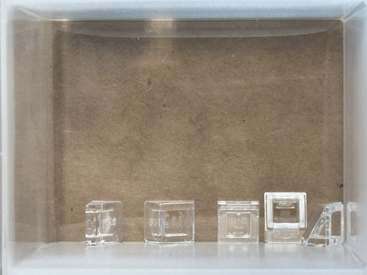 LEGO Parts - Trans-Clear Slope 30 1 x 1 x 2/3 - No 54200 - QTY 5