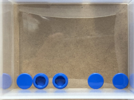 LEGO Parts - Blue Tile, Round 1 x 1 - No 98138 - QTY 5
