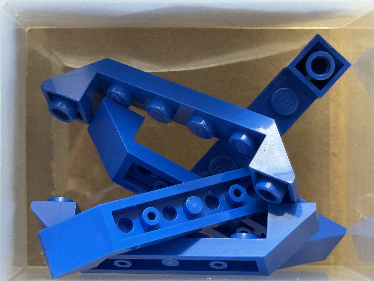 LEGO Parts - Blue Slope Inverted 45 6 x 1 Double 1 x 4 Cutout - No 52501 - QTY 5