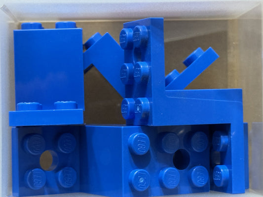LEGO Parts - Blue Bracket 5 x 2 x 2 1/3 with 2 Holes - No 76766 - QTY 5
