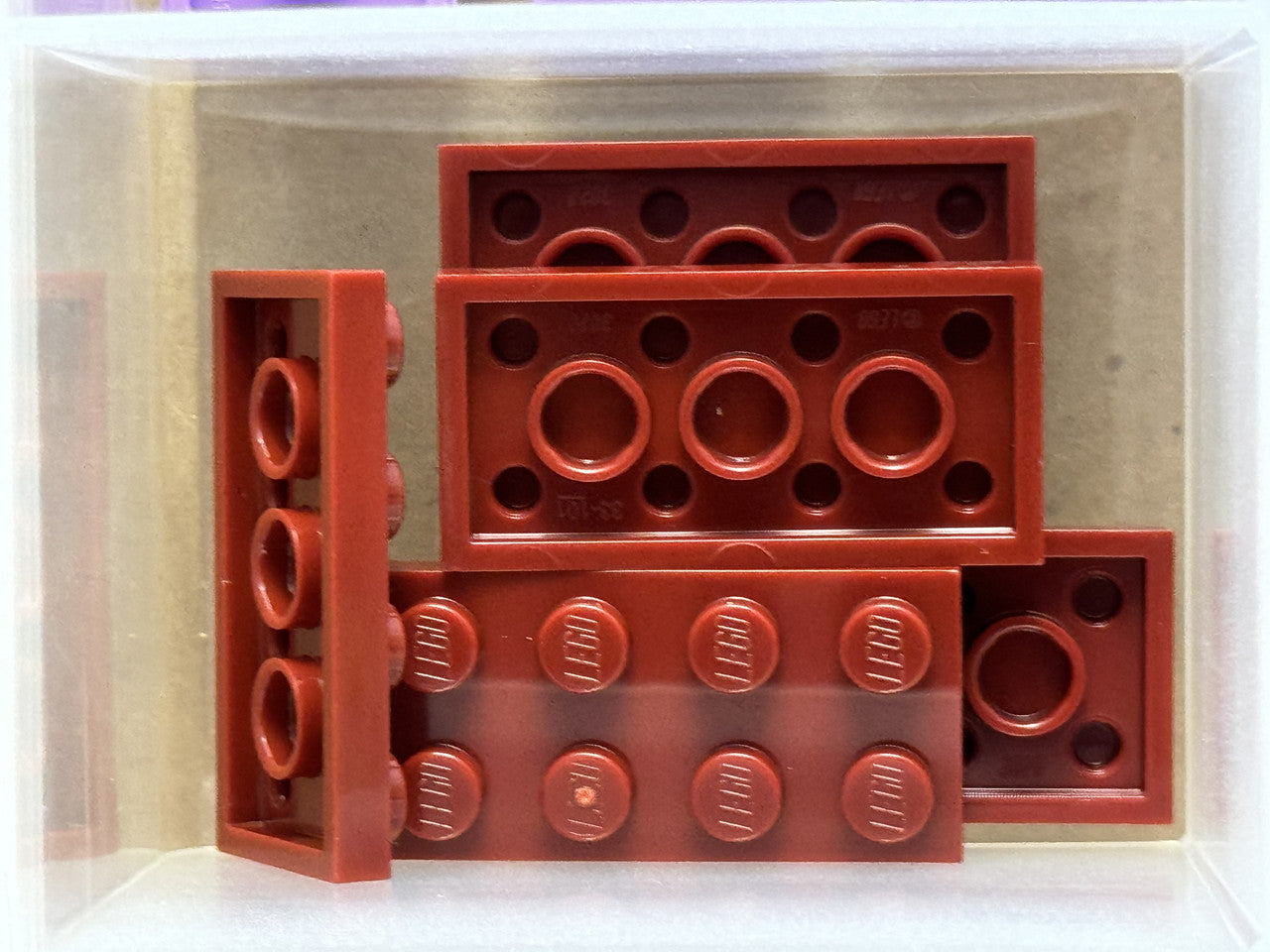 LEGO Parts - Dark Red Plate 2 x 4 - No 3020 - QTY 5