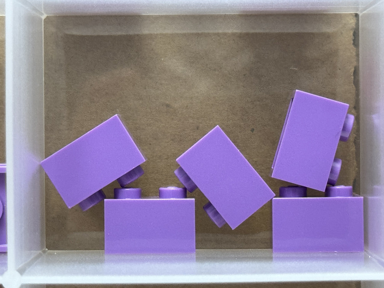 LEGO Parts - Medium Lavender Brick 1 x 2 - No 3004 - QTY 5