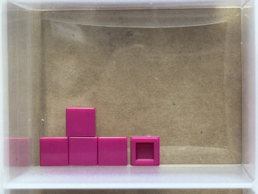 LEGO Parts - Magenta Tile 1 x 1 - No 3070 - QTY 5