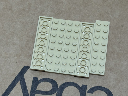 LEGO Parts - Tan Plate 2 x 8 - No 3034 - QTY 5