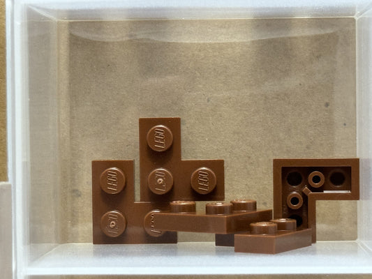 LEGO Parts - Reddish Brown Plate 2 x 2 Corner - No 2420 - QTY 5