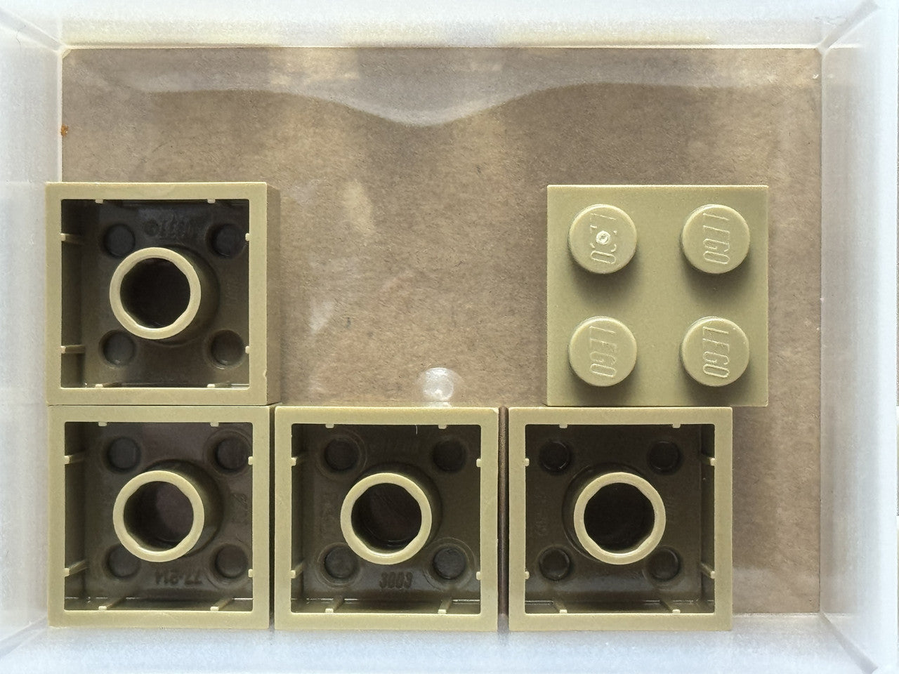 LEGO Parts - Dark Tan Brick 2 x 2 - No 3003 - QTY 5