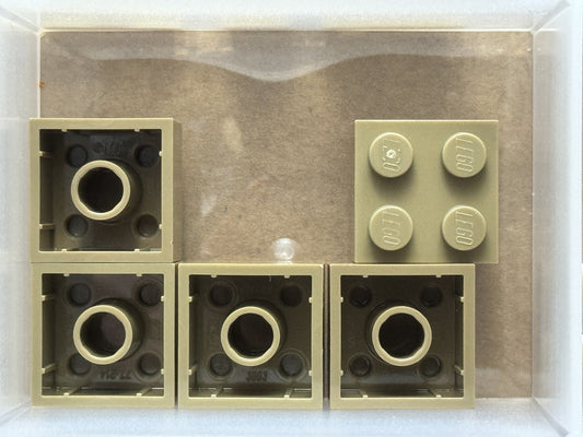 LEGO Parts - Dark Tan Brick 2 x 2 - No 3003 - QTY 5