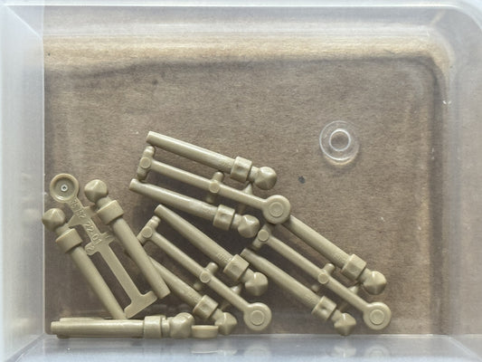 LEGO Parts - Dark Tan Minifigure, Utensil Wand, 2 on Sprue - No 36752 - QTY 5