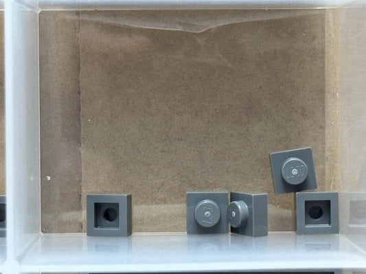 LEGO Parts - Dark Bluish Gray Plate 1 x 1 - No 3024 - QTY 5