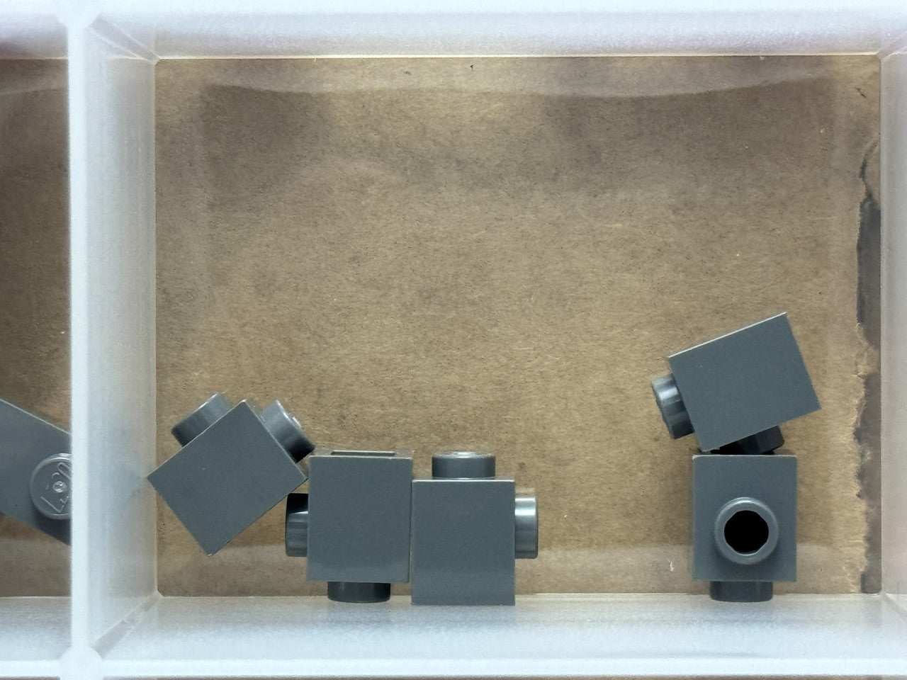 LEGO Parts - Dark Bluish Gray Brick 1 x 1 with Stud on Side - No 87087 - QTY 5