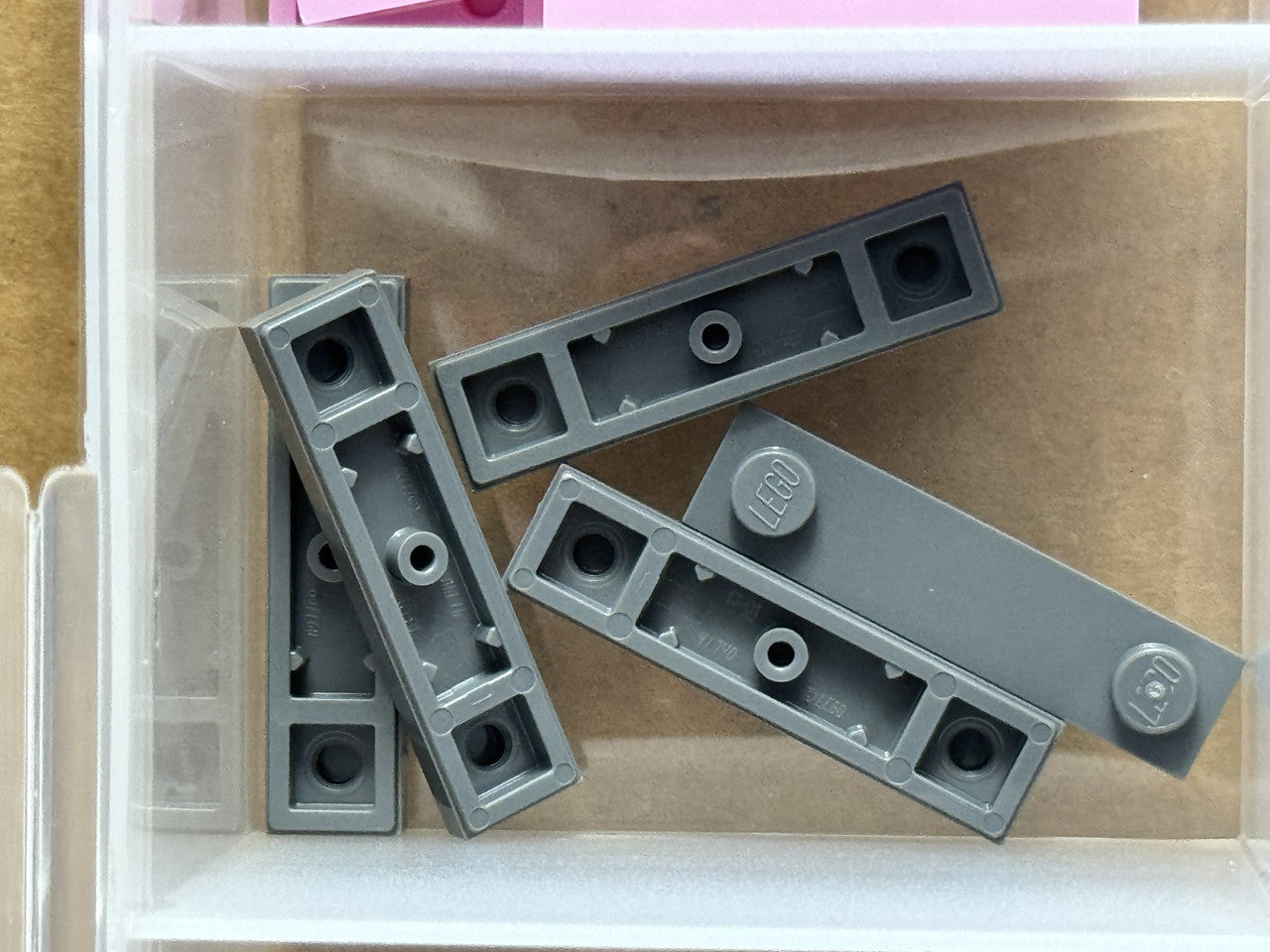 LEGO Parts - Dark Bluish Gray Plate 1 x 4 with 2 Studs - No 41740 - QTY 5