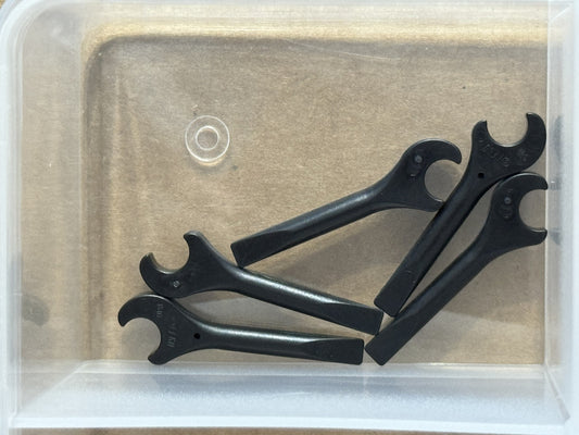 LEGO Parts - Black Minifigure Tool Spanner Wrench Screwdriver - No 4006 - QTY 5