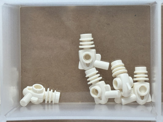 LEGO Parts - White Minifigure, Weapon Space Ray Gun - No 87993 - QTY 5