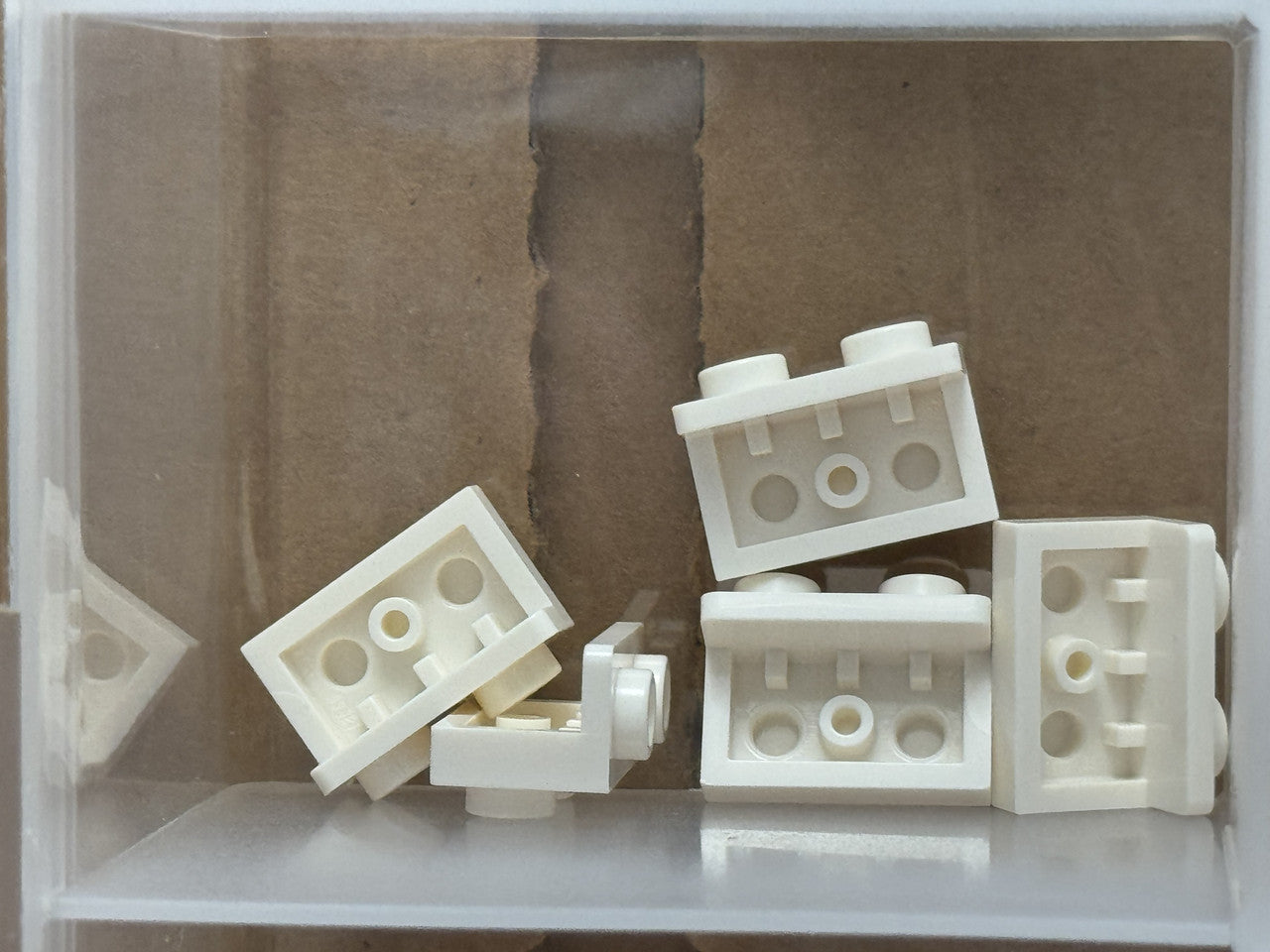 LEGO Parts - White Bracket 1 x 2 - 1 x 2 - No 99781 - QTY 5