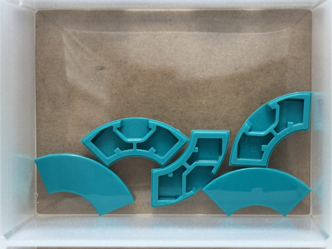 LEGO Parts - Dark Turquoise Tile, Round Corner 2 x 2 Macaroni - No 27925 - QTY 5