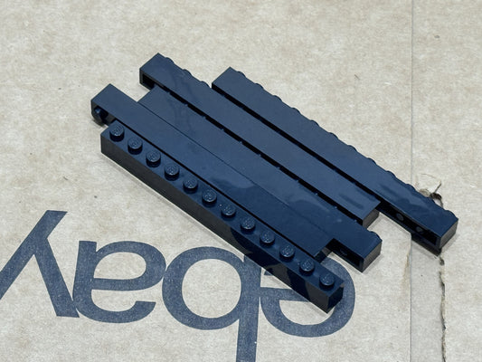 LEGO Parts - Black Brick 1 x 12 - No 6112 - QTY 5