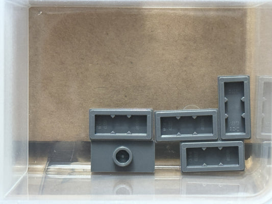 LEGO Parts - Dark Bluish Gray Plate 1 x 2 1 Stud (Jumper) - No 15573 - QTY 5
