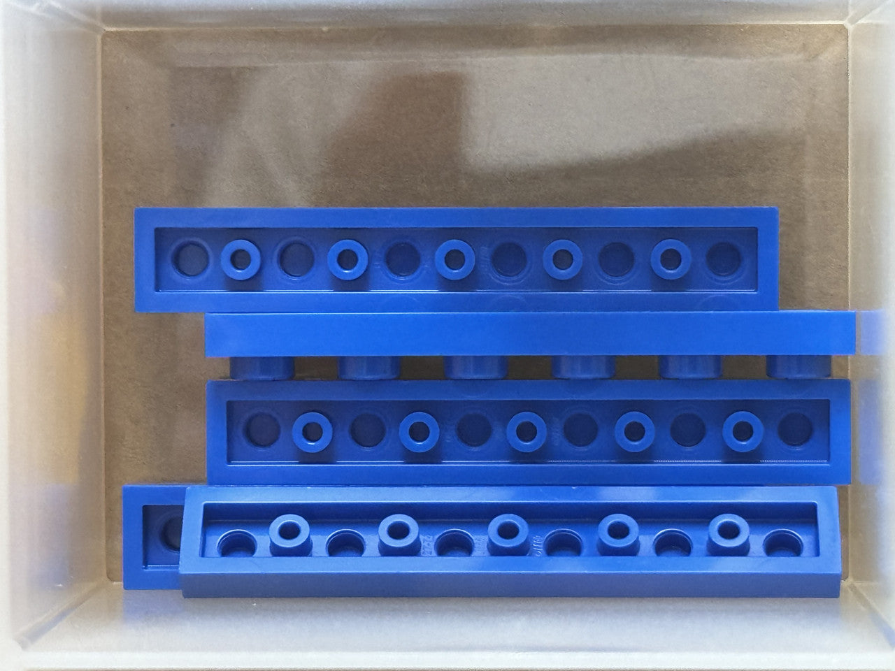 LEGO Parts - Blue Plate 1 x 6 - No 3666 - QTY 5