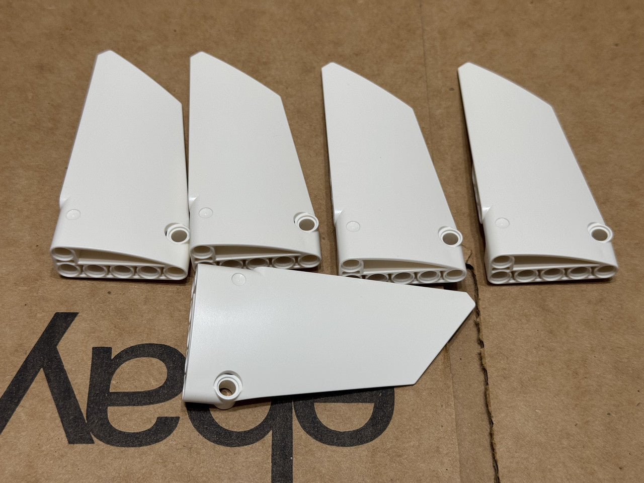 LEGO Parts - White Technic, Panel Fairing #18 - No 64682 - QTY 5