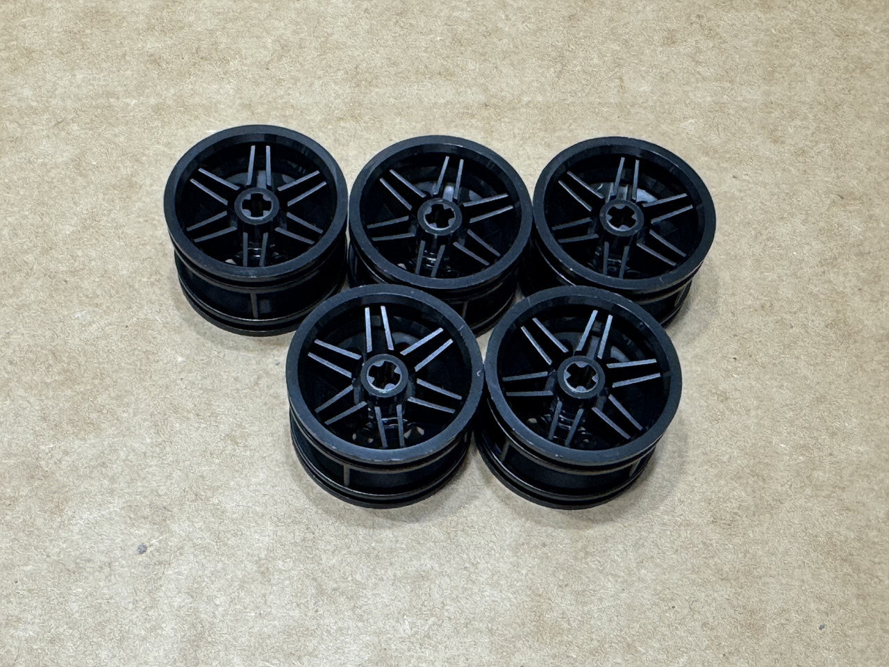 LEGO Parts - Black Wheel 30.4mm D. x 20mm - No 56145 - QTY 5