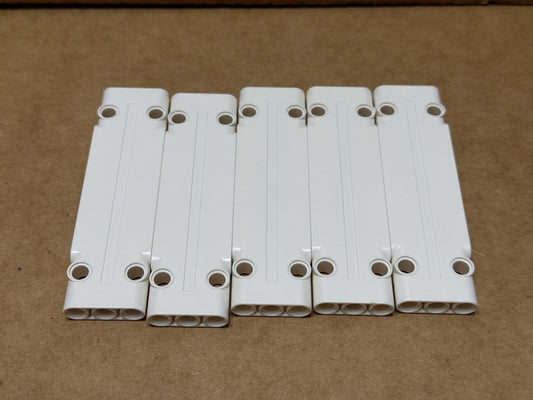 LEGO Parts - White Technic, Panel Plate 3 x 11 x 1 - No 15458 - QTY 5