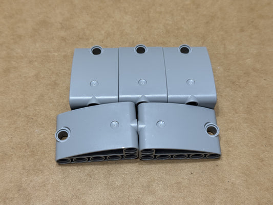 LEGO Parts - Light Bluish Gray Technic 2 x 5 x 3 Ellipse - No 80285 - QTY 5