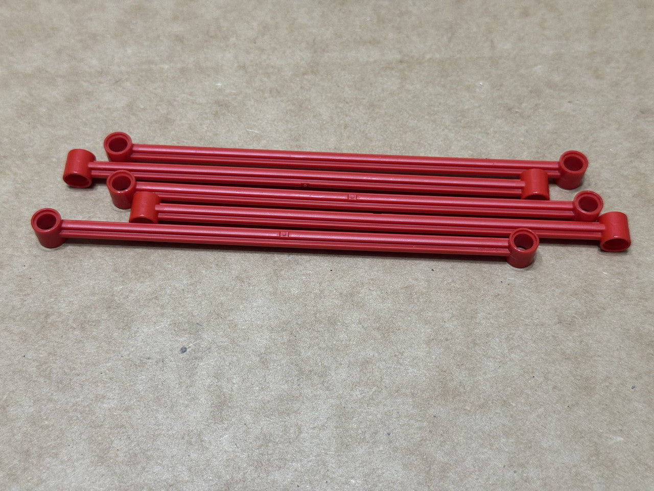 LEGO Parts - Red Technic, Link 1 x 16 - No 2637 - QTY 5