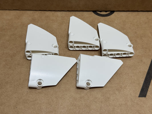 LEGO Parts - White Technic, Panel Fairing #14 - No 64680 - QTY 5