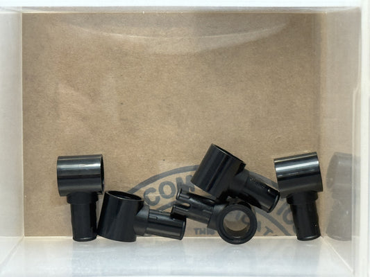 LEGO Parts - Black Technic, Pin with Pin Hole - No 15100 - QTY 5