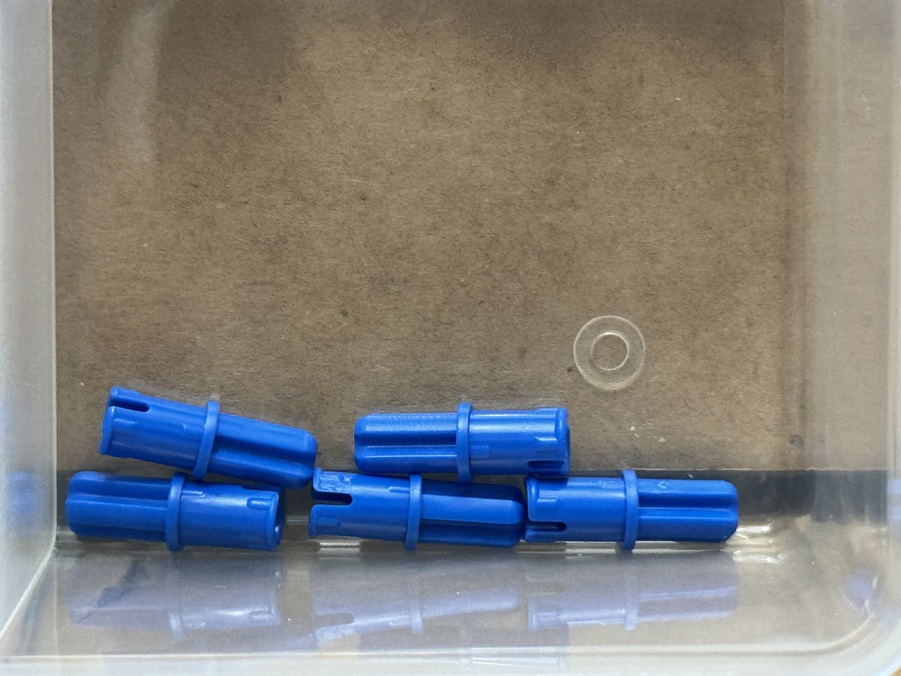 LEGO Parts - Blue Technic, Axle 1L with Pin - No 43093 - QTY 5