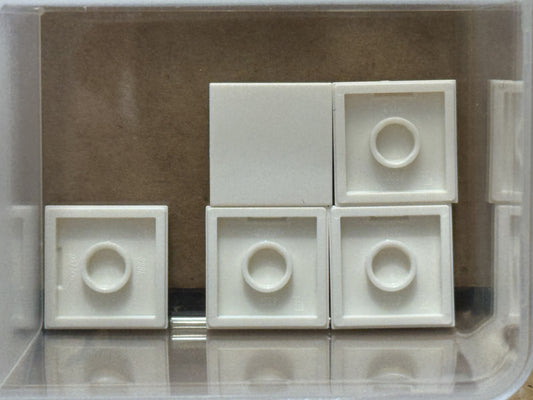 LEGO Parts - White Tile 2 x 2 - No 3068 - QTY 5