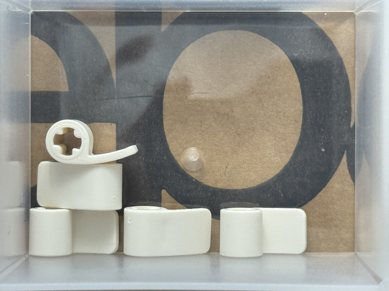 LEGO Parts - White Technic, Panel Curved 2 x 1 x 1 - No 89679 - QTY 5
