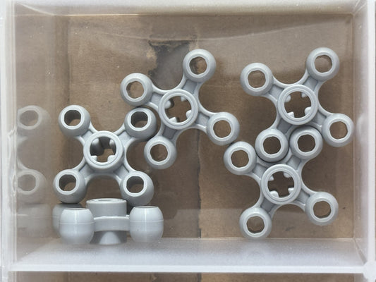 LEGO Parts - Light Bluish Gray Technic, Gear Knob Cog Wheel - No 5405 - QTY 5