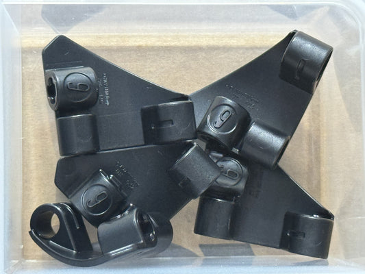 LEGO Parts - Black Technic, Panel Curved # 9 3 x 3 Tapered - No 2395 - QTY 5