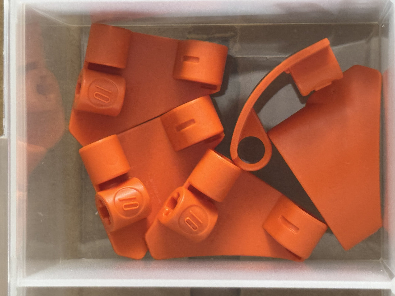 LEGO Parts - Reddish Orange Technic, Panel Curved #10 3 x 3 - No 2403 - QTY 5