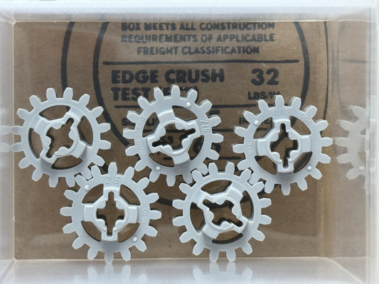 LEGO Parts - Light Bluish Gray Technic, Gear 16 Tooth - No 94925 - QTY 5