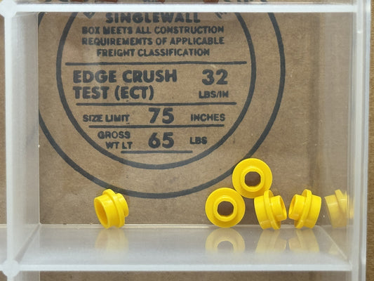 LEGO Parts - Yellow Plate, Round 1 x 1 with Open Stud - No 85861 - QTY 5