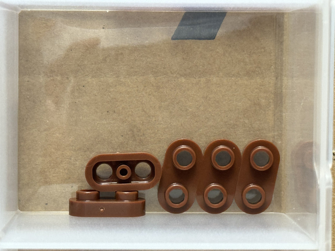 LEGO Parts - Reddish Brown Plate, Round 1 x 2 with Open Studs - No 35480 - QTY 5